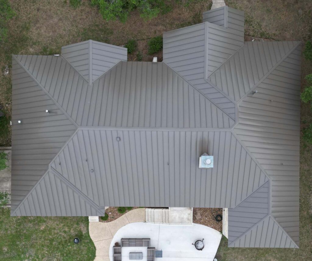 residential metal roof installation